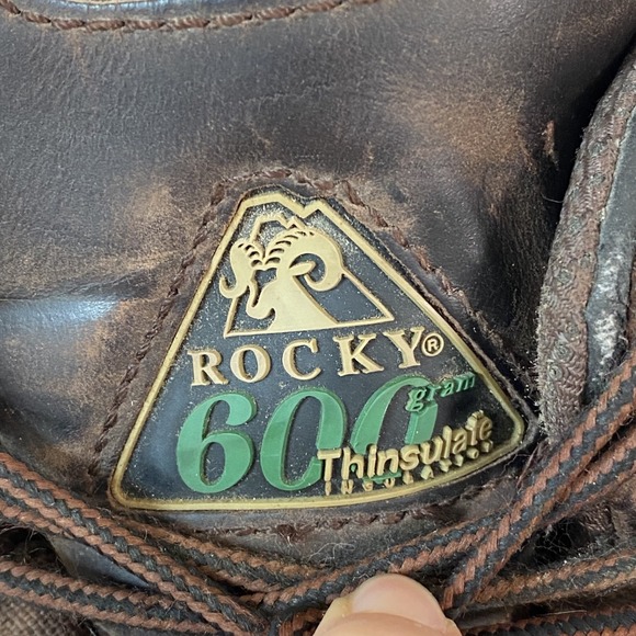 Rocky Mens Thinsulate 600 Gram‎ Work Boots Size 9W Leather Hunting Waterproof main image 4